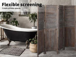 Levede 6 Panel Partition Room Divider Folding Screen Privacy Stand Wood 170X240