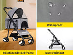 Pawz Large Pet Stroller Dog Cat Travel Carrier Pram Foldable Pushchair Outdoor