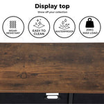 Levede 5-Drawer Storage Cabinet – Lowboy Dresser Organizer with Suede Drawers