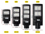 Solar Sensor Flood Light Street Radar Motion Secutiry Rechargeable Remote Timer