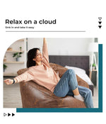 Marlow Bean Bag Cover Gaming Couch Indoor Loungue Seat Lazy Floor Recliner Sofa