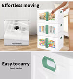 Storage Containers Box Stackable Toy Food Organiser Large Foldable Lid 45 Pink