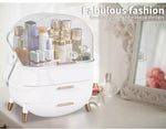 Makeup Organizer Case Drawer Portable Cosmetic Jewellery Storage Box White