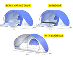 Mountview Pop Up Tent Beach Camping Tents 2-3 Person Hiking Portable with Matt