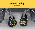Pawz Large Pet Stroller Dog Cat Carrier Travel Pushchair Foldable Pram 4 Wheels