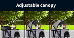 Foldable Outdoor Pet Stroller for Large Dogs and Cats - Pawz Travel Carrier and
