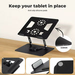 Traderight Laptop Stand Tablet Adjustable 360 Rotating Foldable Sturdy Holder
