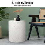 Levede Side Table Terrazzo Round End Tables Magnesia Outdoor Concrete Stool