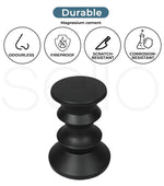 Levede Side Table Retro Terrazzo Round Magnesia Concrete Stool Bedside Outdoor