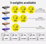 Dreamz Weighted Blanket 7KG 9KG 2.2KG 5KG Kids Adults Heavy Gravity Relax calm