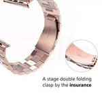 Replacement Stainless Steel Strap Band Clasp for Apple Watch /Sport ROSE GOLD.