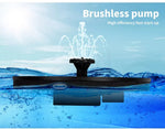 Solar Fountain Powered Water Power Floating Kit Garden Pond Pool Bird Outdoor