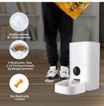 Pawz 6L Auto Feeder Pet Automatic Camera Cat Dog Smart Wifi App Food Dispenser