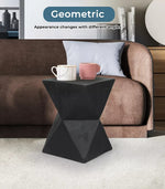 Levede Side Table Terrazzo End Tables Geometric Magnesia Concrete Stand Outdoor