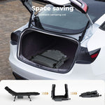 Levede Folding Camping Bed Adjustable Portable Camping Cots Home Outdoor Black