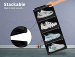Stacked Shoe Box Acrylic Sneaker Display Case Magnetic Door Anti-oxidation