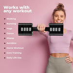Centra Pair Adjustable Dumbbells 2.8KG-10KG Gym Training Metal Weight Block Set