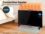 Electric Heater Portable Glass Panel Convection Energy Efficient Wall Floor