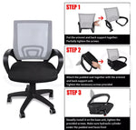 2x Levede Office Chair Gaming Computer Mesh Chairs Executive Seating Work Grey