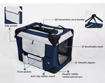 Pawz Pet Crate Dog Cat Carrier Travel Cage Folding Kennel Metal Frame Xl