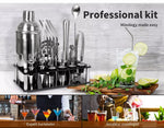 Cocktail Shaker Set Stainless Steel Bartender Kit 20pcs Martini Strainer Maker