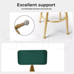 Levede 1x Bar Stools Velvet Kitchen Stool Chair Swivel Barstools Padded Seat