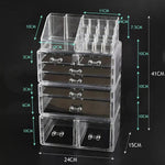 Makeup Organiser Cosmetic Acrylic Storage Organiser Box Jewellery 7/8/10 Drawers