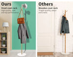Levede Coat Rack Clothes Stand Hat Clothing Hanger Garment 8 Hook Tree Organizer