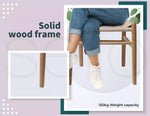 Levede 2x Dining Chairs Wooden Hans Wegner Chair Wishbone Chair Cafe Lounge Seat