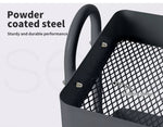 Levede 3 Tiers Kitchen Trolley Cart Steel Storage Rack Shelf Organiser Grey