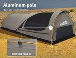 Mountview Double King Single Swag Camping Swags Canvas Dome Tent Hiking Grey