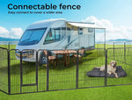 Pawz Pet Dog Playpen Puppy Exercise Cage Enclosure Fence Metal Outdoor 8 Panel