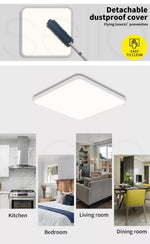 Emitto Ultra-Thin 5CM LED Ceiling Down Light Surface Mount Living Room White 18W