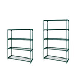 Levede 2x4/5 Tiers Plant Shelves Garden Greenhouse Steel Storage Frame Rack