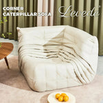 Levede Floor Chair Caterpillar Sofa Replica Lazy Recliner Leathaire Corner
