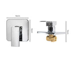 Dutxa Brass Shower Mixer Tap Cold Hot Bathroom Laundry Faucet Valve Chromed