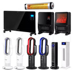 Spector Electric Heater Portable Fast Heating Tower Heaters Remote Control Timer
