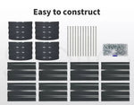 Lambu Garden Bed Planter Raised Coated Galvanised Steel Vegetable Beds Oval 3.2m