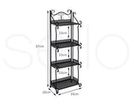Levede Plant Stand 4 Tiers Outdoor Indoor Metal Flower Pots Rack Garden Shelf