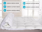 Dreamz Mattress Topper Pillowtop 1000GSM Bamboo Underlay Protector Pad Single