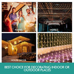 Christmas LED String Fairy Lights Net Mesh Outdor Decor Xmas Wedding Home Party