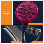 Pawz Pet Grooming Tools 3-Piece Gift Set Dog Cat Hair Cleaning Brushes Comb