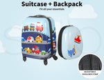 Bopeep Kids Luggage Set 16''13'' 2PCS Travel Suitcase Child Bag Backpack Travel