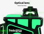 Laser Level Green Self Leveling Tripod 12 Line 360° Rotary Cross Measure Tool