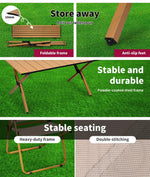 Levede Folding Camping Table Chair Set Portable Picnic Outdoor Egg Roll BBQ Desk