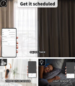 2X Blockout Curtains Blackout Window Curtain Draperies Pair Eyelet Bedroom Decor