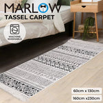 Marlow Floor Rug Boho Area Rugs Tassel Washable Living Room Bedroom Carpet