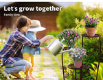 Plant Stand Outdoor Indoor Flower Pots Garden Metal Corner Shelf Wrought Iron