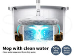 Cleanflo Spin Mop and Bucket Set Dry Wet 360° Rotating Floor Cleaning 2 Heads
