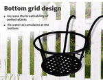 3xLevede Plant Stand flower Holder Hanging Pot Basket Plant Garden Wall Storage
